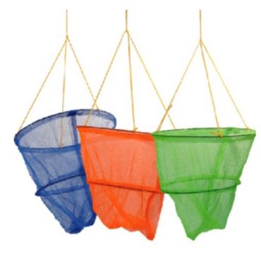 Lets Go Crabbing - 2 Tier 29cm Crab Net And Bait Bag, Assorted